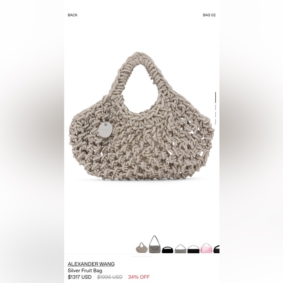 Alexander Wang Handbags - alwxander wang Macrame Fruit Bag